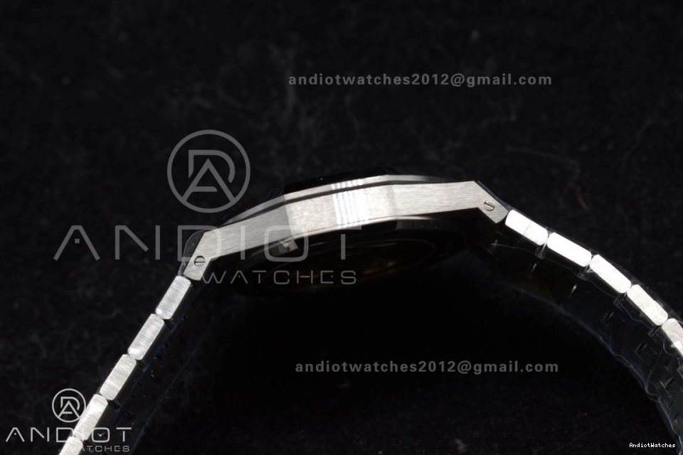 Edition 37mm Best Bracelet 15454 Super APSF Affordable 1033 SA3120 Dial Textured Oak On Frosted SS 1:1 White Royal Clone SS 0406